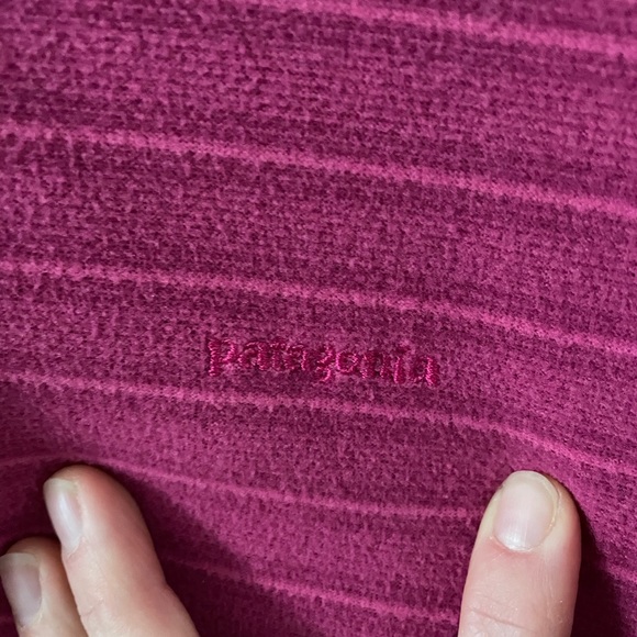 Girls Patagonia 1/4 Zip Fleece, Large - Picture 2 of 7